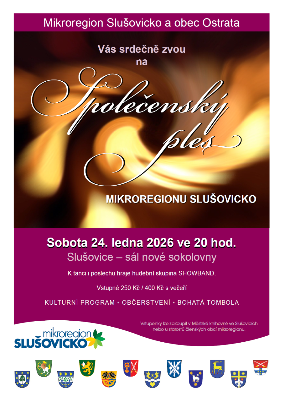 Společenský ples mikroregionu Slušovicko 24.1.2026